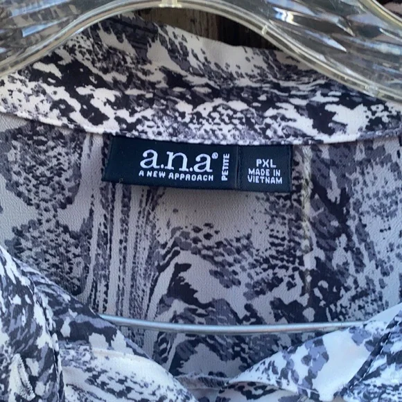 ANA sheer blouse sz. Petite XL - Picture 2 of 4